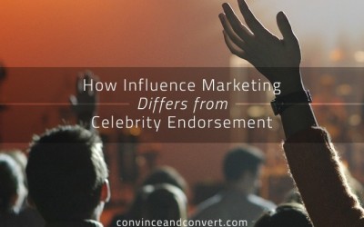 How Influence Marketing Differs from Celebrity Endorsement